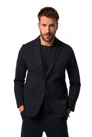 JP1880 New York Flexnamic Žerzejové sako Tmavě modrá - Obleky - Obleky 2XL-8XL