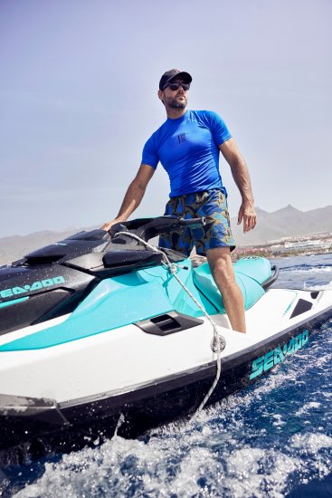 JP1880 Jay-Pi Short Sleeve Swim Shirt Blue - Sportovní oblečení - Sportovní Oblečení 2XL-10XL