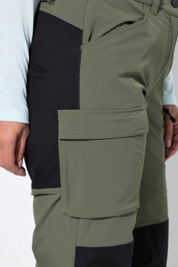 Ulla Popken 807803 Turistické kalhoty HYPRAR s reflexními prvky Olivová - Outdoorové oblečení - 