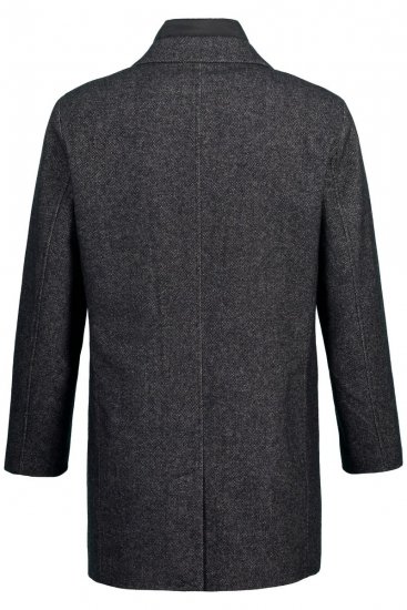 JP1880 Coat Wool Blend Quilted Insert Black - Bundy - Bundy Nadměrné Velikosti - 2XL-8XL
