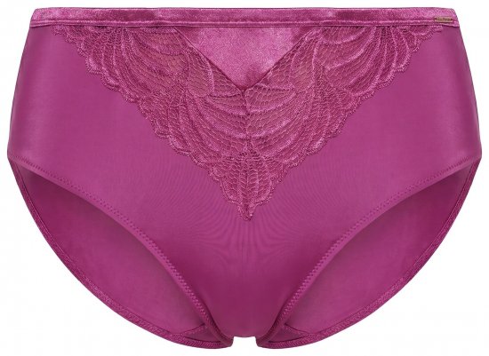 Ulla Popken 811602 Kalhotky s krajkou Tmavě fialová - Kalhotky - 
