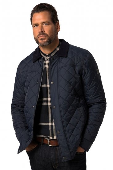 JP1880 Jacket Quilted Navy - Bundy - Bundy Nadměrné Velikosti - 2XL-8XL