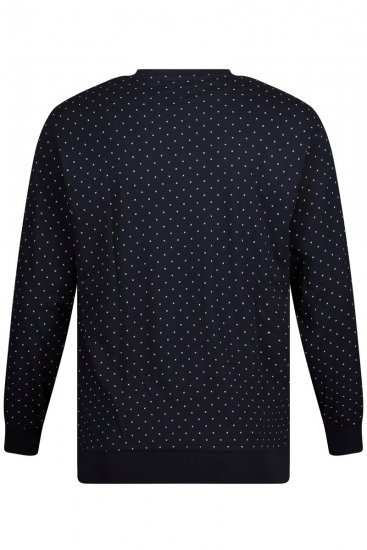 JP1880 Pyjamas Two-piece Long Sleeve and Long Trousers Navy - Spodní prádlo - Spodní Prádlo Nadměrné Velikosti 2XL-8XL