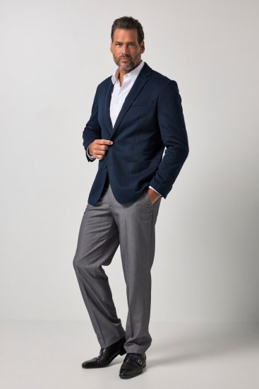 JP1880 815431 Sako s lehkou poloviční podšívkou Tmavě modrá - Obleky - Obleky 2XL-8XL