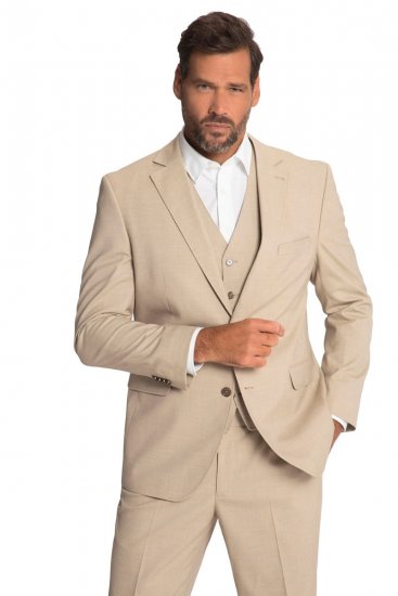 JP1880 Paris Flexnamic Sako Pískově šedá - Obleky - Obleky 2XL-8XL