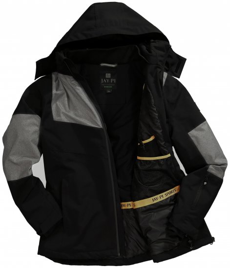 Jay-Pi Ski Jacket Functional Waterproof Windproof Black - Lyžařské oblečení - 