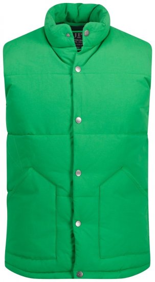 JP1880 818980 Vesta prošívaná ze směsi bavlny Světle zelená - Bundy - Bundy Nadměrné Velikosti - 2XL-8XL