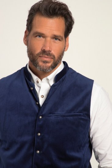 JP1880 Velvet Vest Traditional Blue - Slavnostní oblečení - Slavnostní oblečení – Oslavujte stylově a pohodlně