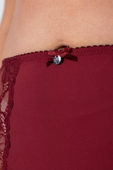 Ulla Popken 822864 Kalhotky s krajkou Lila - Kalhotky - 
