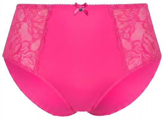 Ulla Popken 822864 Kalhotky s krajkou Růžová - Kalhotky - 