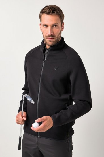 JAY-PI FLEXNAMIC® Golf Sweat Jacket with Zipper Black - Sportovní oblečení - Sportovní Oblečení 2XL-10XL