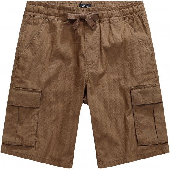 JP1880 Jay-Pi Flexnamic Bermuda Cargo Shorts Copper Brown - Sportovní oblečení - Sportovní Oblečení 2XL-10XL