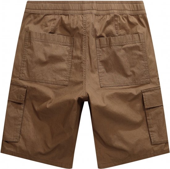 JP1880 Jay-Pi Flexnamic Bermuda Cargo Shorts Copper Brown - Sportovní oblečení - Sportovní Oblečení 2XL-10XL
