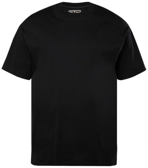 STHUGE 824720 Tričko oversize Černá - Trička - Trička nadměrné velikosti - 2XL-14XL