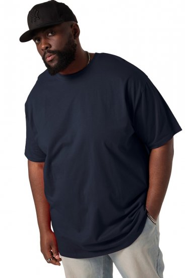 STHUGE 824720 Tričko oversize Tmavě modrá - Trička - Trička nadměrné velikosti - 2XL-14XL