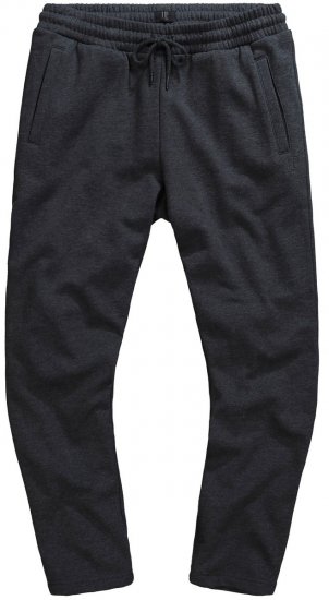 JP1880 825206 Tepláky se střihem na bříško Tmavě šedá melír - Tepláky & kraťasy - Tepláky a Teplákové Kraťasy 2XL-12XL