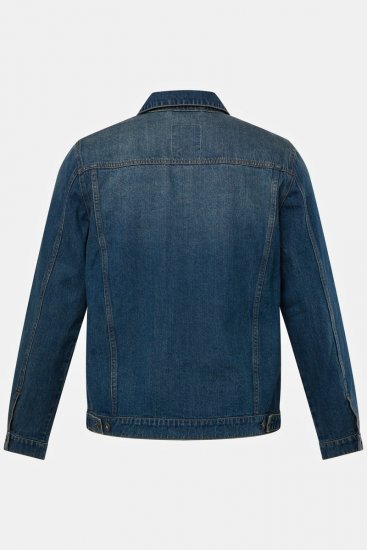 JP1880 826234 Džínová bunda s náprsními kapsami Indigově modrá - Bundy - Bundy Nadměrné Velikosti - 2XL-8XL