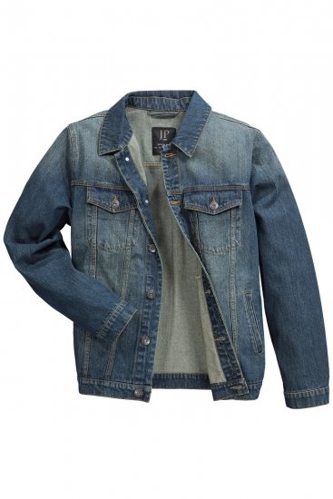 JP1880 Denim Jacket Dark Blue Denim - Bundy - Bundy Nadměrné Velikosti - 2XL-8XL