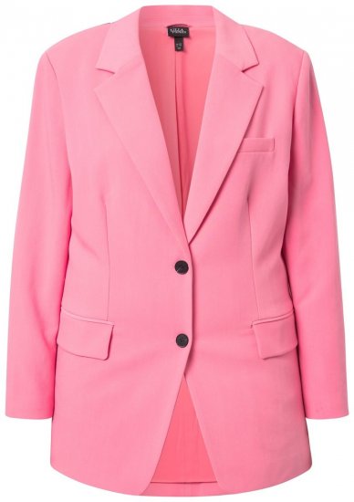Ulla Popken 826487 Oversize sako Růžová - Blejzry - Saka v nadměrných velikostech pro ženy