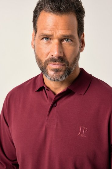 JP1880 Polo Shirt Pique Long Sleeve Red - Polokošile - Polokošile 2XL-8XL - Trička s límečkem 2XL-8XL