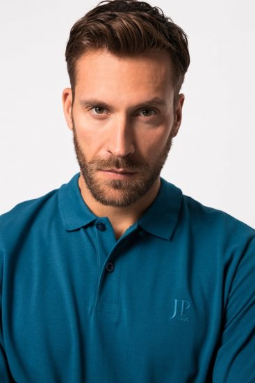 JP1880 Polo Shirt Long Sleeve Blue - Polokošile - Polokošile 2XL-8XL - Trička s límečkem 2XL-8XL