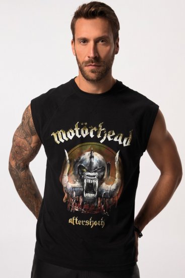JP1880 Ozzy Motörhead Graphic Band T-Shirt Black - Trička - Trička nadměrné velikosti - 2XL-14XL