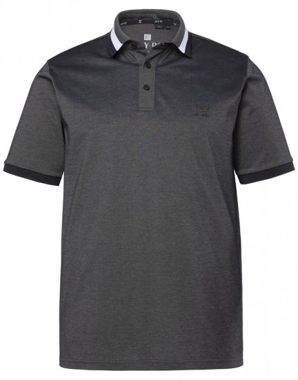 JAY-PI Quickdry Two-Tone Golf Poloshirt Black - Polokošile - Polokošile 2XL-8XL - Trička s límečkem 2XL-8XL