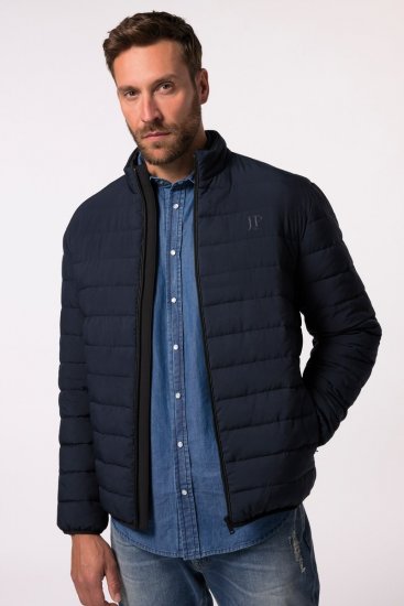 JP1880 Jacket Quilted Stand-up Collar Navy - Bundy - Bundy Nadměrné Velikosti - 2XL-8XL