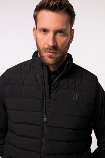 JP1880 Quilted Gilet Stand-Up Collar Black - Bundy - Bundy Nadměrné Velikosti - 2XL-8XL