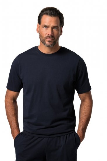 JP1880 829513 Pyžamo krátký model bellyfit Tmavě modrá - Spodní prádlo - Spodní Prádlo Nadměrné Velikosti 2XL-8XL