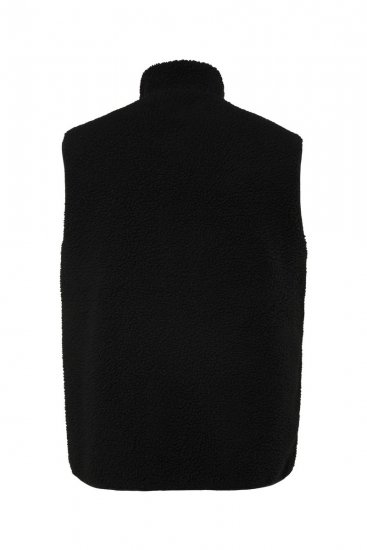 Jay-Pi 829716 Vesta oboustranná s teddy Černá - Bundy - Bundy Nadměrné Velikosti - 2XL-8XL