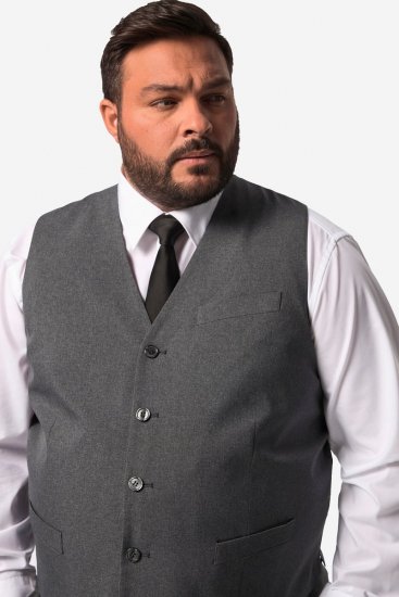 Men+ 668 Madrid Vesta k obleku Antracitová - Obleky - Obleky 2XL-8XL