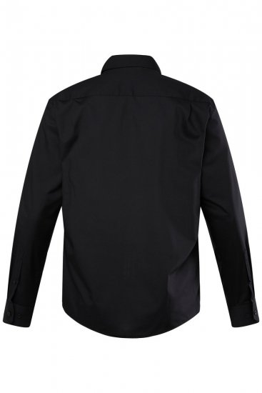 Men+ 753 Business košile s dlouhým rukávem s klasickým límcem Černá - Košile - Košile 2XL-10XL