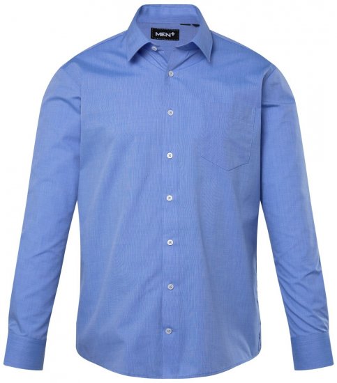 Men+ 753 Business košile s dlouhým rukávem s klasickým límcem Světle modrá - Košile - Košile 2XL-10XL