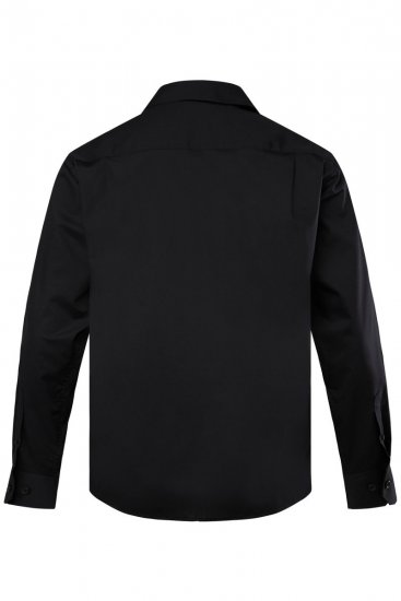 Men+ 757 Business košile s dlouhým rukávem s otevřeným límcem Černá - Košile - Košile 2XL-10XL
