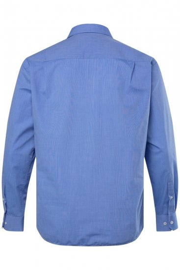 Men+ 757 Business košile s dlouhým rukávem s otevřeným límcem Světle modrá - Košile - Košile 2XL-10XL