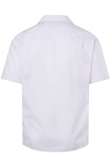 Men+ 758 Business košile s krátkým rukávem s otevřeným límcem Bílá - Košile - Košile 2XL-10XL