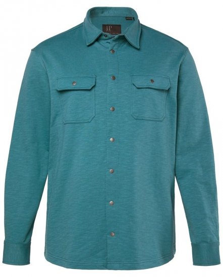 JP1880 Jersey Shirt Long Sleeve Modern Fit Blue - Košile - Košile 2XL-10XL