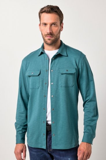 JP1880 Jersey Shirt Long Sleeve Modern Fit Blue - Košile - Košile 2XL-10XL