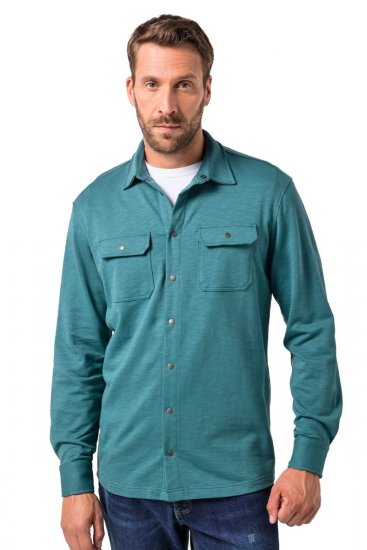 JP1880 Jersey Shirt Long Sleeve Modern Fit Blue - Košile - Košile 2XL-10XL