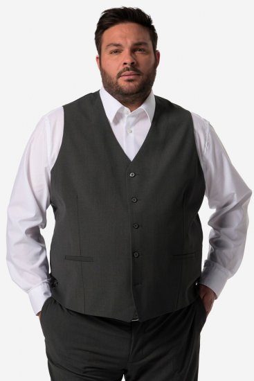 Men+ 472 Barcelona Vesta k obleku Antracitová - Obleky - Obleky 2XL-8XL