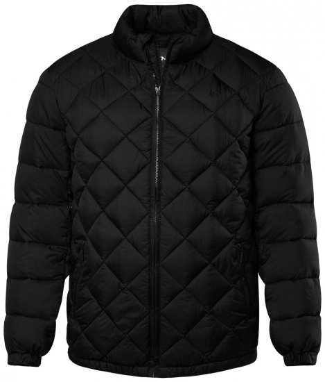 Men+ 494 Prošívaná bunda se stojáčkem Černá - Bundy - Bundy Nadměrné Velikosti - 2XL-8XL