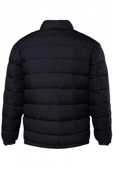 Men+ 494 Prošívaná bunda se stojáčkem Tmavě modrá - Bundy - Bundy Nadměrné Velikosti - 2XL-8XL