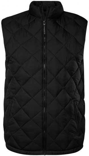 Men+ 578 Vesta prošívaná se stojáčkem Černá - Bundy - Bundy Nadměrné Velikosti - 2XL-8XL