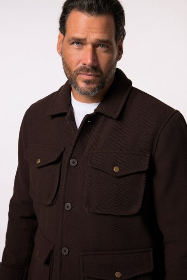 JP1880 Field Jacket Dark Brown - Bundy - Bundy Nadměrné Velikosti - 2XL-8XL