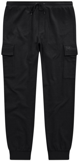 Men+ 113 Tepláky s cargo kapsami Černá - Tepláky & kraťasy - Tepláky a Teplákové Kraťasy 2XL-12XL
