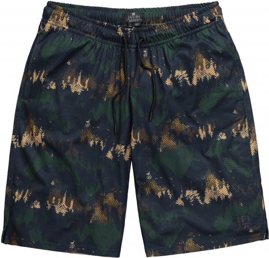 JP1880 Jay-Pi Bermuda QuickDry Mesh Fitness Shorts Khaki - Sportovní oblečení - Sportovní Oblečení 2XL-10XL
