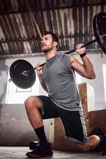 JP1880 Jay-Pi Bermuda QuickDry Mesh Fitness Shorts Black - Sportovní oblečení - Sportovní Oblečení 2XL-10XL