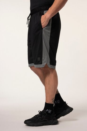 JP1880 Jay-Pi Bermuda QuickDry Mesh Fitness Shorts Black - Sportovní oblečení - Sportovní Oblečení 2XL-10XL