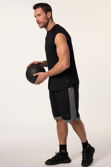 JP1880 Jay-Pi Bermuda QuickDry Mesh Fitness Shorts Black - Sportovní oblečení - Sportovní Oblečení 2XL-10XL